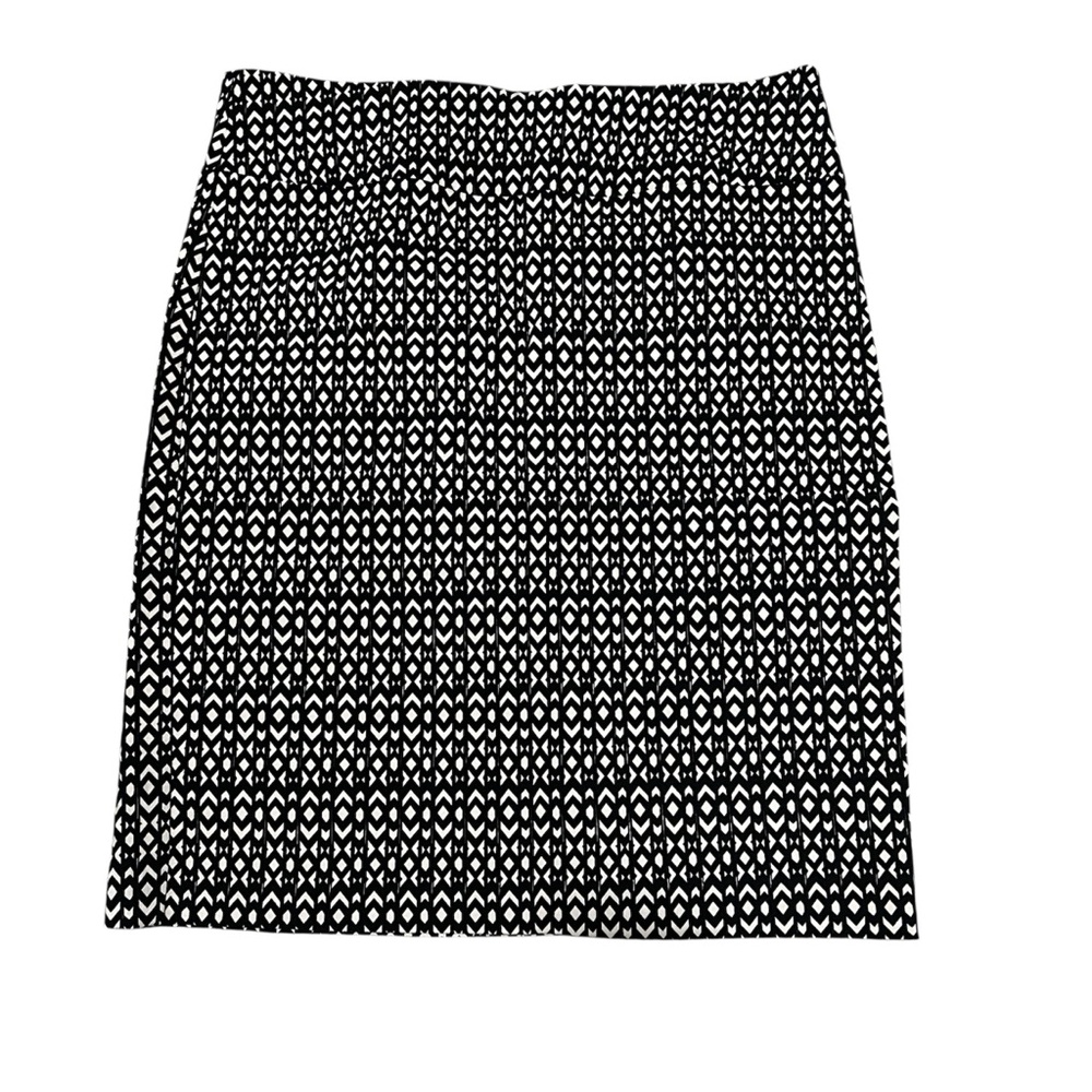 Margret M Black and Cream Bodycon Pencil Skirt.Pull On Size XL